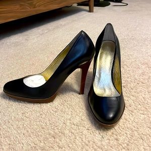 Black platform heels